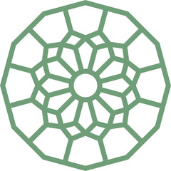 Mandala element decoration in Islamic style