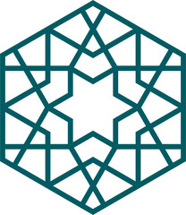 Mandala element decoration in Islamic style