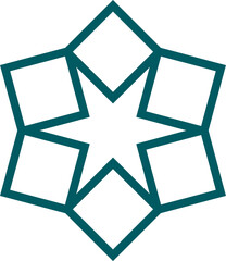 Mandala element decoration in Islamic style