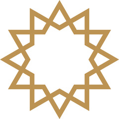 Mandala element decoration in Islamic style