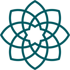 Mandala element decoration in Islamic style