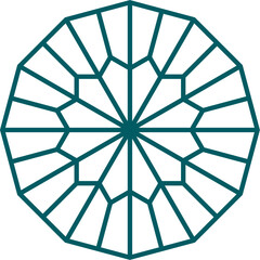Mandala element decoration in Islamic style