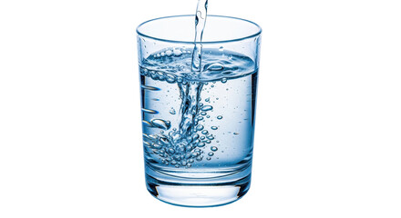 Isolated Pouring Water into a Glass