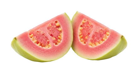 Isolated Sliced Guava Fruit