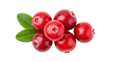 Isolated Cranberries Pile