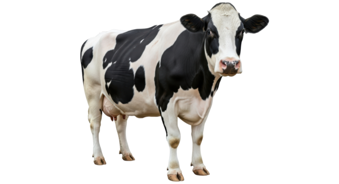 Isolated Spotted Cow