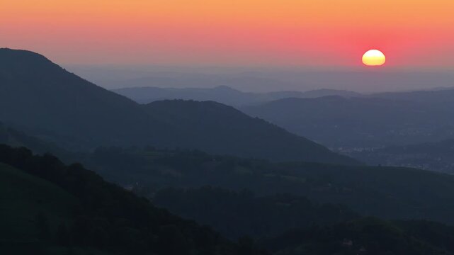 Coucher de soleil complet