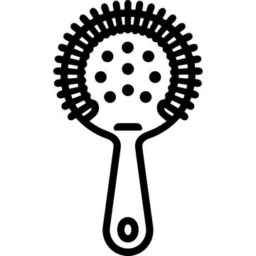 black cocktail strainer icon clip art preview