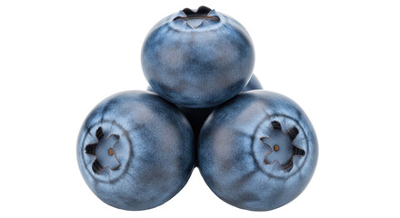 Isolated Blueberries Heap Fresh Ingredient
