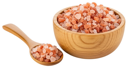 Isolated Himalayan Salt with Spoon
