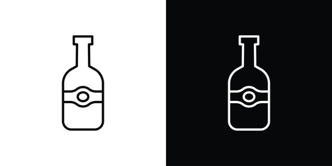 Olive oil icon. Stroke pictogram. Vector illustration. Vector sign for mobile app and websites.