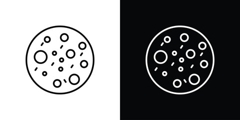 Leukemia icon. Stroke pictogram. Vector illustration. Vector sign for mobile app and websites.