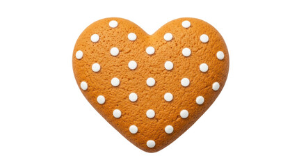 Isolated Heart Shaped Cookie