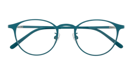 Isolated Pair of Teal Glasses