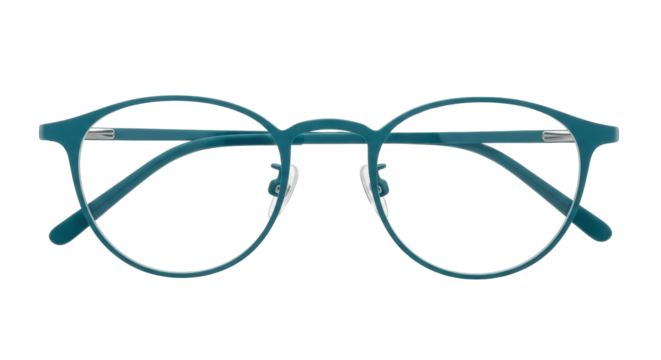 Isolated Pair of Teal Glasses