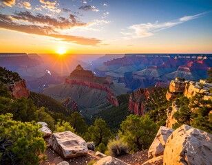 Grand Canyon sunrise panorama