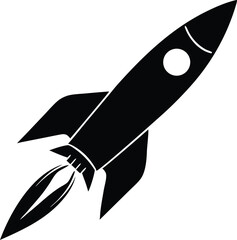 simple rocket vector icon for web and apps