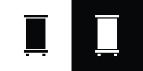 Roll up banners icon