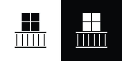 Balcony icon vector illustration - Collection of high quality black style vector icons