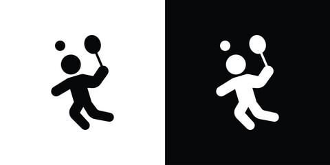 Badminton icon vector illustration - Collection of high quality black style vector icons