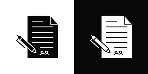 Fototapeta premium Agreement icon vector illustration - Collection of high quality black style vector icons