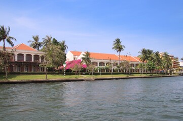 Obraz premium ベトナムホイアンのドウボン川風景