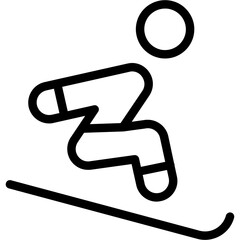 Person sleddding Icon