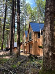 A home under construction 