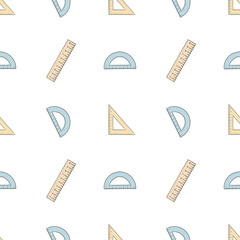 Seamless pattern with rulers