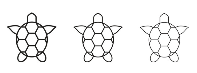 Obraz premium Sea turtle icon for Graphic Design Projects