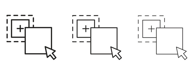 Drag and drop icon for Graphic Design Projects