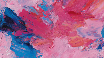 Vibrant Neon Abstract Oil Brushstroke Wallpaper, Generative AI
