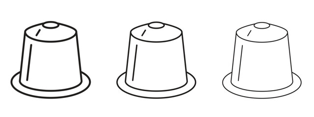 Coffee capsule icon for Graphic Design Projects