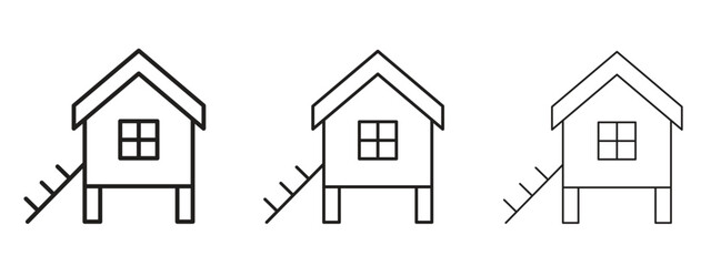 Chicken coop icon for Graphic Design Projects