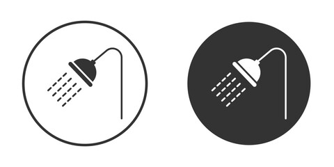 Shower Head icon vector clipart in black colors. suitable for graphic work