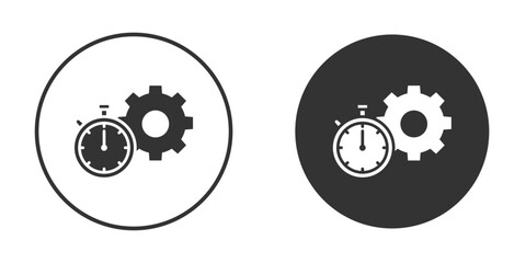 Productivity icon vector clipart in black colors. suitable for graphic work
