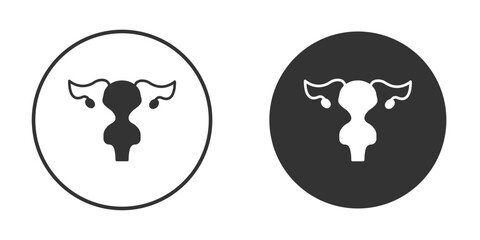 Obraz premium Pelvic inflammatory disease icon vector clipart in black colors. suitable for graphic work