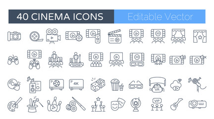 Event and Party Icons – Entertainment, Celebration, and Festival Vector Elements