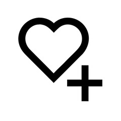 Obraz premium Love and death symbol icon vector illustration