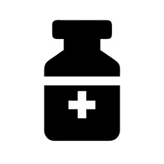 Medicine bottle icon vector illustration