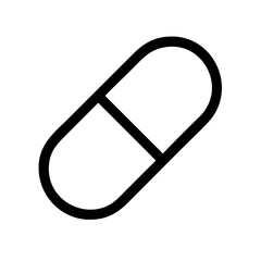 Obraz premium Medicine capsule icon vector illustration