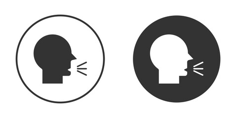 Breath icon vector clipart in black colors. suitable for graphic work