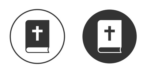 Bible icon vector clipart in black colors. suitable for graphic work