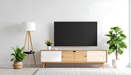 Modern living room with TV