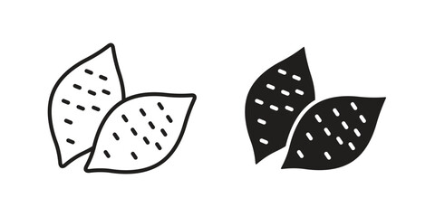 Sweet potato icon. vector flat and line symbols. Vector Graphics.