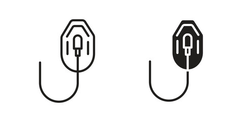 Oxygen mask icon. vector flat and line symbols. Vector Graphics.