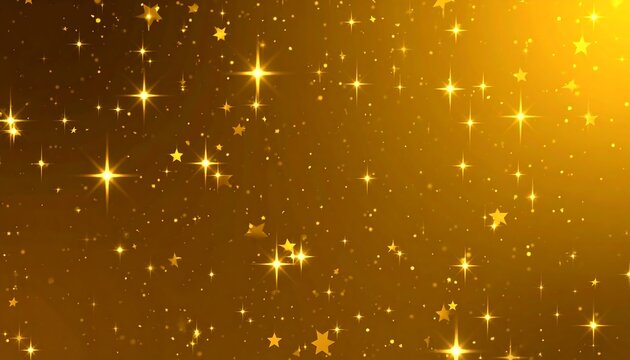 Sparkling gold star background