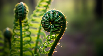 close up of fern
