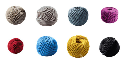 Multiple vector illustrations of delicately drawn yarn

