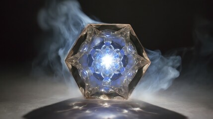 Illuminated crystalline object